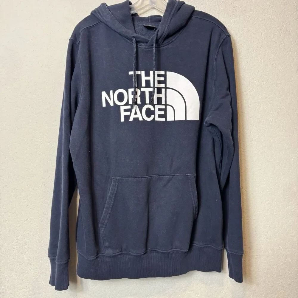 The North Face Half Dome Pullover Hoodie Men’s L Navy Blue Sweatshirt Unisex